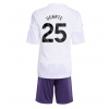 Manchester United Manuel Ugarte #25 Bortatröja Barn 2025-26 Kortärmad (+ Korta byxor)